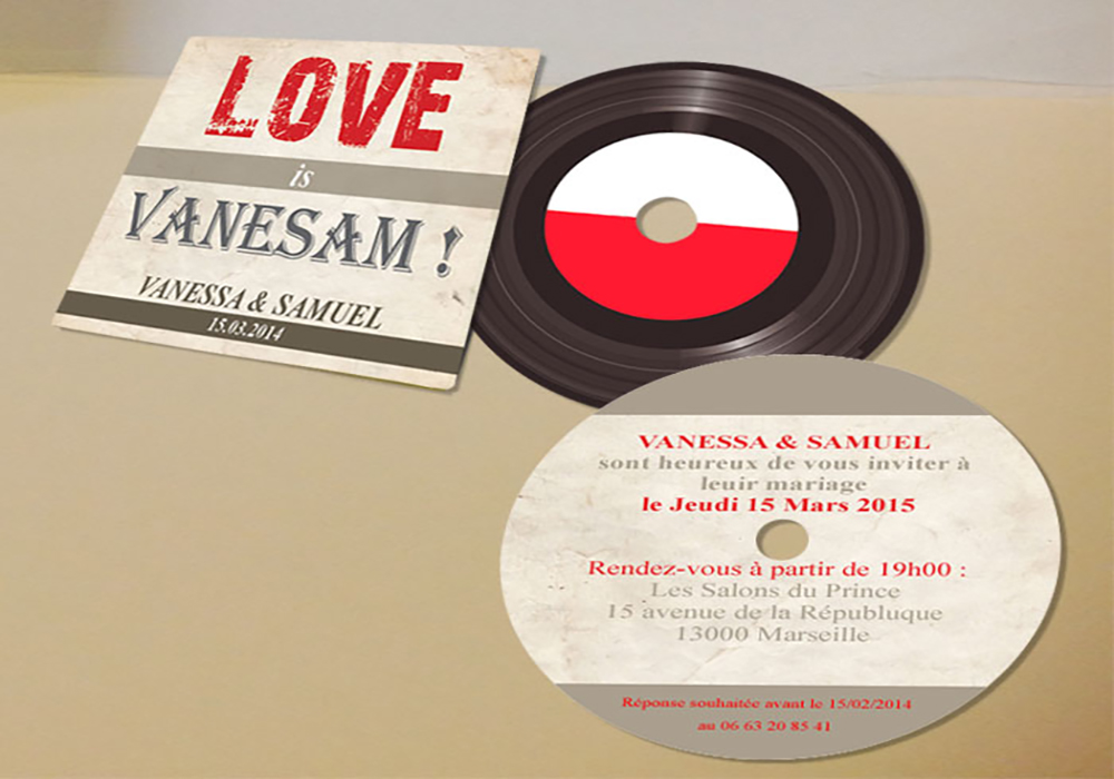 Creation of Invitations and faire-parts